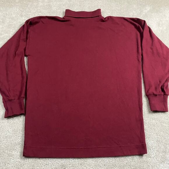 VTG Gap Turtleneck Mens XL* Red Cotton Preppy 90s Sweater Pullover Heavyweight - Picture 1 of 6